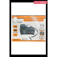 HBG Markt 220V-12V 250 Psi Kompresör Lastik Hava Şişirme Oto Pompası Fişli ve Çakmakl