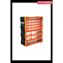 HBG Markt 39'lu Monoblok Çekmece Seti (9 Büyük 30 Küçük) 38.1X15.7X47.5CM