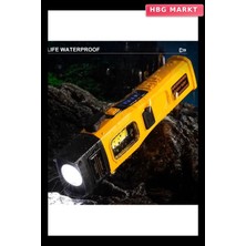 HBG Markt WS-1414 Şarjlı Acil Durum Tamirci Feneri Cam Kıracaklı Dijital