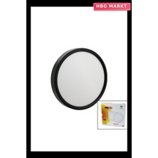 HBG Markt Nisaluce EPL-24SÜ/S 24W Siyah Metal Kasa Sıva Üstü Yuvarlak LED Slim Panel