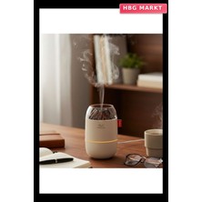 HBG Markt Ahşap Odun Ateşi Tasarımlı 280 ml Ultrasonik Nemlendirici ve Aroma Difüzör