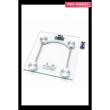 HBG Markt Dijital Pilli Kare Banyo Baskülü 180KG LCD Ekran 30X30CM İ11-025 (5647)