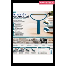 HBG Markt 2'si 1 Arada Başlı Plastik Saplı Metal Tiftik Tüy Toplama ve Kaşıyıcı Apara
