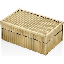 Lamedore Lamedor Shınny Kucuk Dıkdortgen Kutu Gold 20X13X8 cm