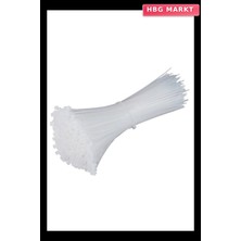 HBG Markt Plastik Çıt 100 Parça Beyaz 2.5X100MM