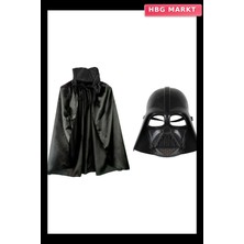 HBG Markt Çocuk Star Wars Darth Vader Maskesi ve 90 cm Pelerin Seti