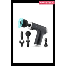 HBG Markt Mini Profesyonel Şarjlı Masaj Aleti 4 Başlıklı KH-800