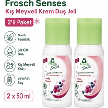Frosch Senses Winterbeeren Kış Meyveli Krem Duş Jeli Ph Cilt Nötr Seyahat Boy 50 ml 2'li Set
