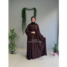 Yüsra Collection Menekşe Balon Kol Elbise