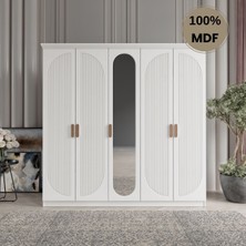 Flances Soho 5 Kapak Mdf Gardırop
