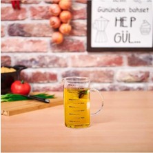 Moontime Alaçatı Borosilikat Cam Ölçü Kabı - 600 ml