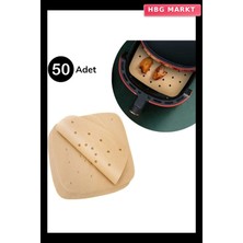 HBG Markt 50 Adet Air Fryer Pişirme Kağıdı Tek Kullanımlık Delikli Model