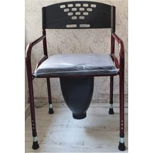 Moontime Alaçatı Deri Döşemeli Hasta Klozet Yükseltici Hasta Klozeti Wc Yükseltici Tuvalet Katlanabilir Direk Wc