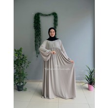 Yüsra Collection Menekşe Balon Kol Elbise