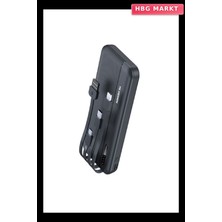 HBG Markt 10000 Mah 4 Kablolu Hızlı Kablosuz Şarj Powerbank
