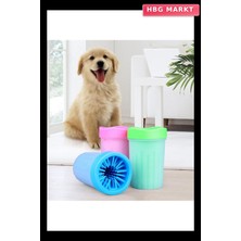 HBG Markt Silikon Jel Fırçalı Kedi Köpek Pati Ayak Yıkama Temizleme Kovası (Küçük)