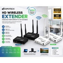 Expotech EX-HD100W Kablosuz HDMI Extender 100 Metre 1080P/4K Wireless Görüntü ve Ses Aktarıcı