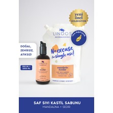 Lindos Saf Sıvı Kastil Sabunu - Mandarin & Cedar Refıll Set
