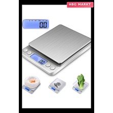 HBG Markt Dijital Hassas Mutfak Terazisi 2000G 0.1g Hassasiyet
