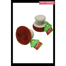 HBG Markt Cleaning Brush Plastik Tutacaklı Bulaşık Teli Temizlik Aracı