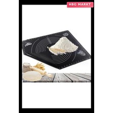 HBG Markt Silikon Çok Amaçlı Geniş Hamur Matı, Hamur Açma Matı 40X50 cm