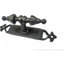 Hace Bazaar Antika Tarz Dekoratif Pirinç Burma Pencere Kolu - 152X32 Mm, Oksit