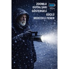 Everton Rt 829 Zomlu 100W Dijital Şarj Göstergeli Acil Durum El Feneri
