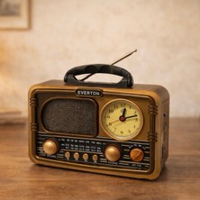 Everton RT-718 Nostaljik Radyo Saat | Fm/am/sw Bluetooth Sd Cart Radyo Nostalji Radyo