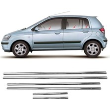 Moontime Alaçatı Hyundai Getz Krom Cam Çıtası 2002-2011 6prç