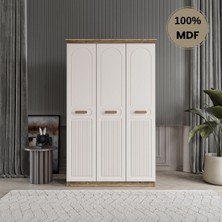 Flances Pera 3 Kapak Mdf Gardırop