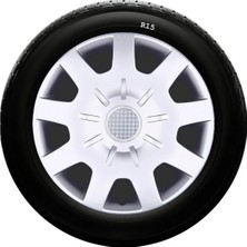 Moontime Alaçatı Volkswagen Uyumlu 15 Inç Kırılmaz Sks Jant Kapağı 1 Takım 4 Adet NO:314