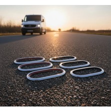 Moontime Alaçatı “mercedes Sprinter W906 Yan Reflektör Çerçevesi 6 Parça Krom Paslanmaz Çelik”