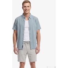 Nautica Erkek Yeşil Regular Fit Kısa Kollu Gömlek W65416T.3ST