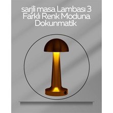HBG Markt Dokunmatik LED Masa Lambası Şarjlı Dimmer Renk Modlu