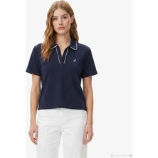 Nautica Kadın Lacivert Regular Fit Polo Yaka T-Shirt 65K507T.4VN