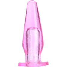 Belirtilmemiş Backpart Yumuşak Silikon 6cm Anal Tıkaç - Pembe
