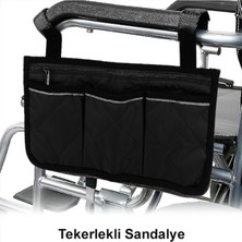Moontime Alaçatı Tekerlekli Sandalye, Yürüteç, Elektrikli Tekerlekli Sandalye, Transfer Sandalyesi Çantası, Siyah