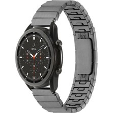 Moontime Alaçatı Samsung Watch Gear S3 Kordon Titanyum Metal Kordon 22MM 82 Gri