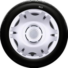 Moontime Alaçatı Volkswagen Uyumlu 15 Inç Kırılmaz Sks Jant Kapağı 1 Takım 4 Adet NO:305