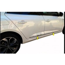 Moontime Alaçatı Renault Megane 4 Uyumlu Sedan Krom Yan Kapı Çıtası 4 Parça 2016 Üzeri