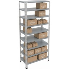 Ayyıldız Raf 59X93X200 cm 9 Katlı Modüler Çelik Raf Sistemi – Elektrostatik Fırın Boyalı Çok Amaçlı Depolama ve Ayakkabılık Rafı