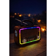 Everton RT-730 USB Am-Sw-Fm Bluetooth Solarlı Ledli Fenerli Nostalji Radyo