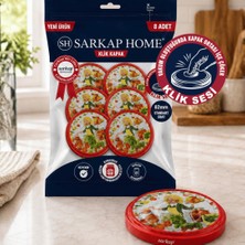 Sarkap Hijyenik Paketli 8'li 82 mm Klik Kavanoz Kapak - Sarı Şef