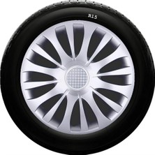 Moontime Alaçatı Nissan Uyumlu 15 Inç Kırılmaz Sks Jant Kapağı 1 Takım 4 Adet NO:329