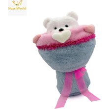 HBG Markt Mey Ithalat® Sevgi Buketi Peluş Ayıcıklı Peluş Çiçek Buketi 40 cm