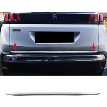 Moontime Alaçatı Peugeot 3008 Krom Bagaj Alt Çıtası P.çelik 2016 ve Üzeri