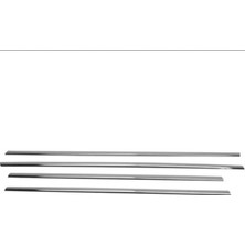 Moontime Alaçatı Renault Kango Uyumlu  Krom Yan Kapı Çıtası 4 Parça 2008 Üzeri