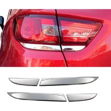 Moontime Alaçatı Renault Clio 4 Hb 2012-2019 Arası Krom Stop Alt Çıtası 4 Parça P.çelik