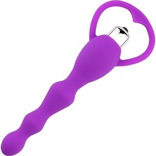 Belirtilmemiş Backpart Titreşimli Boğumlu Halkalı Anal Tıkaç - Mor