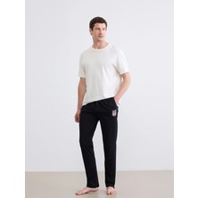 Lc Waikiki Yeni Sezon Standart Kalıp Beşiktaş Baskılı Erkek Pijama Alt